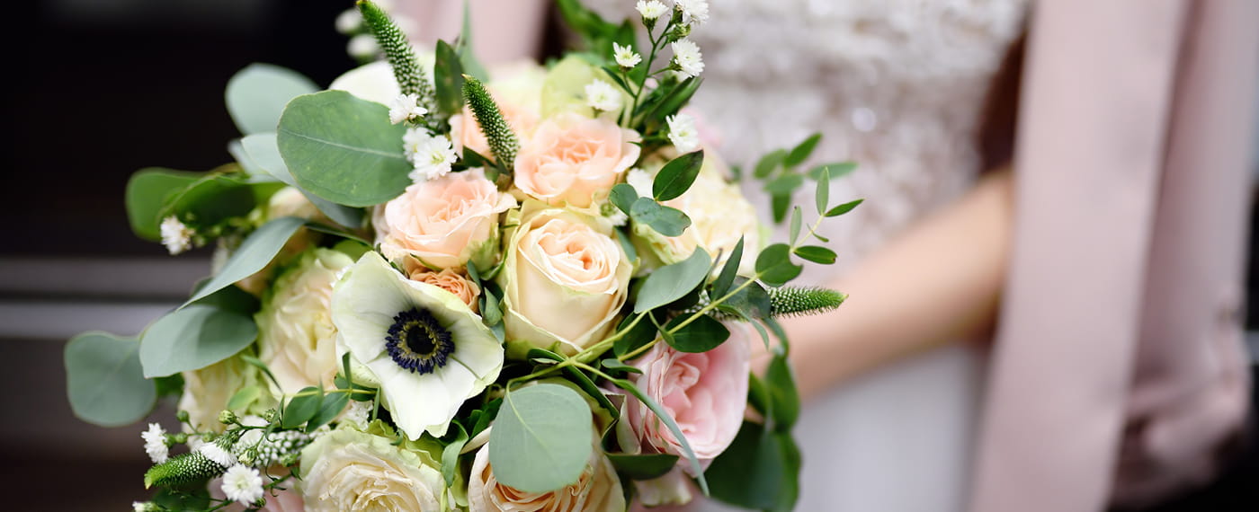 Wedding flowers from The Rustic Florist in Weston-super-Mare