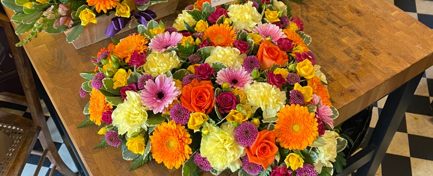 Funeral flowers from The Rustic Florist in Weston-super-Mare