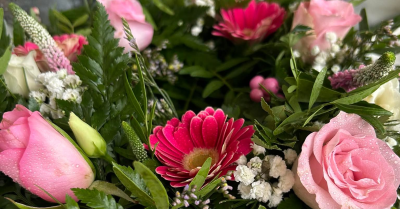 Florist choice - Our Florist’s Choice Bouquet is a beautifully handcrafted arrangement designed using the freshest seasonal blooms available on the day. Each bouquet is uniquely created by our expert florist